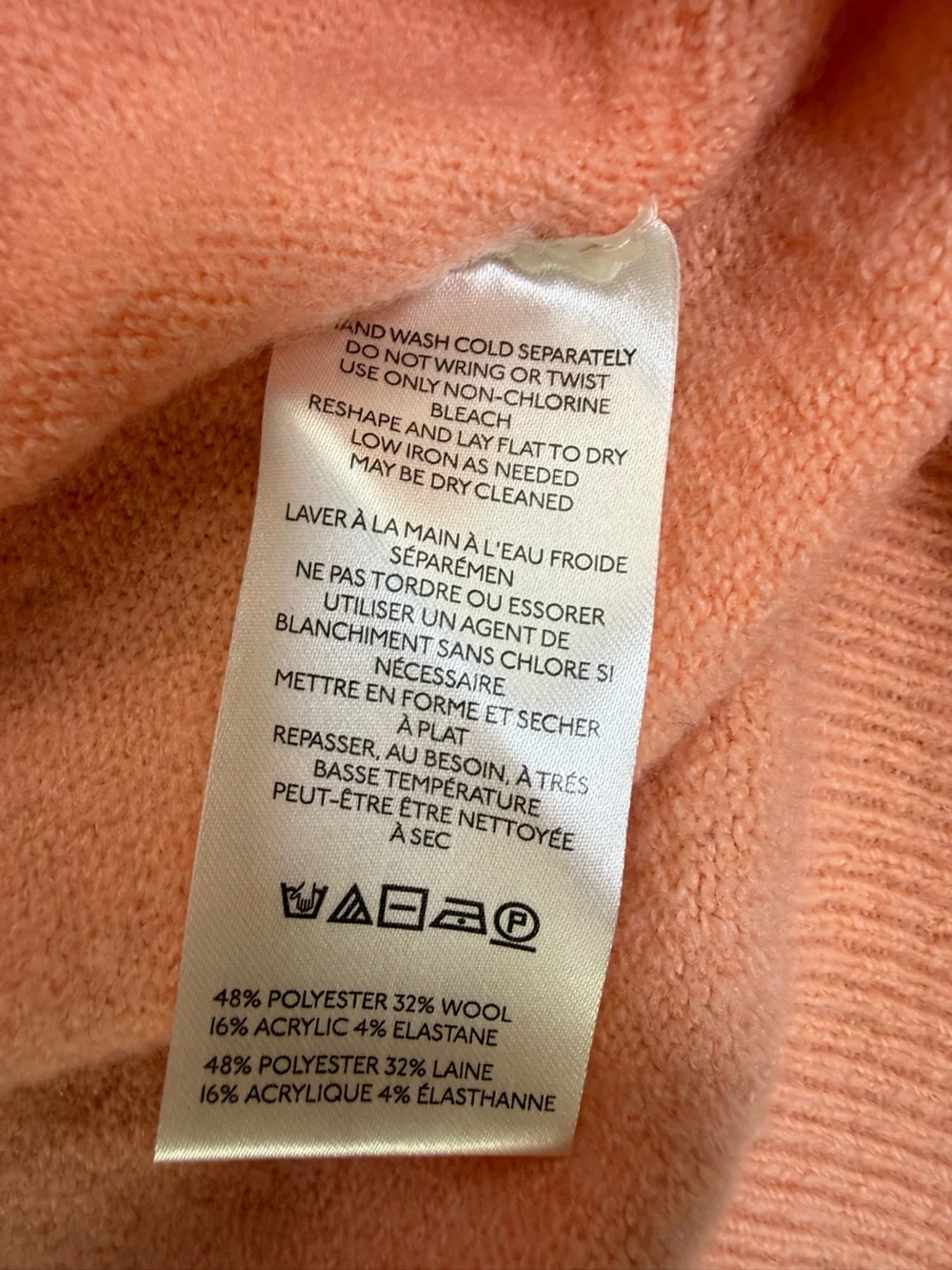 NWT Free People See Me SoftSpun Pullover Women's Size Small in Spring Melon